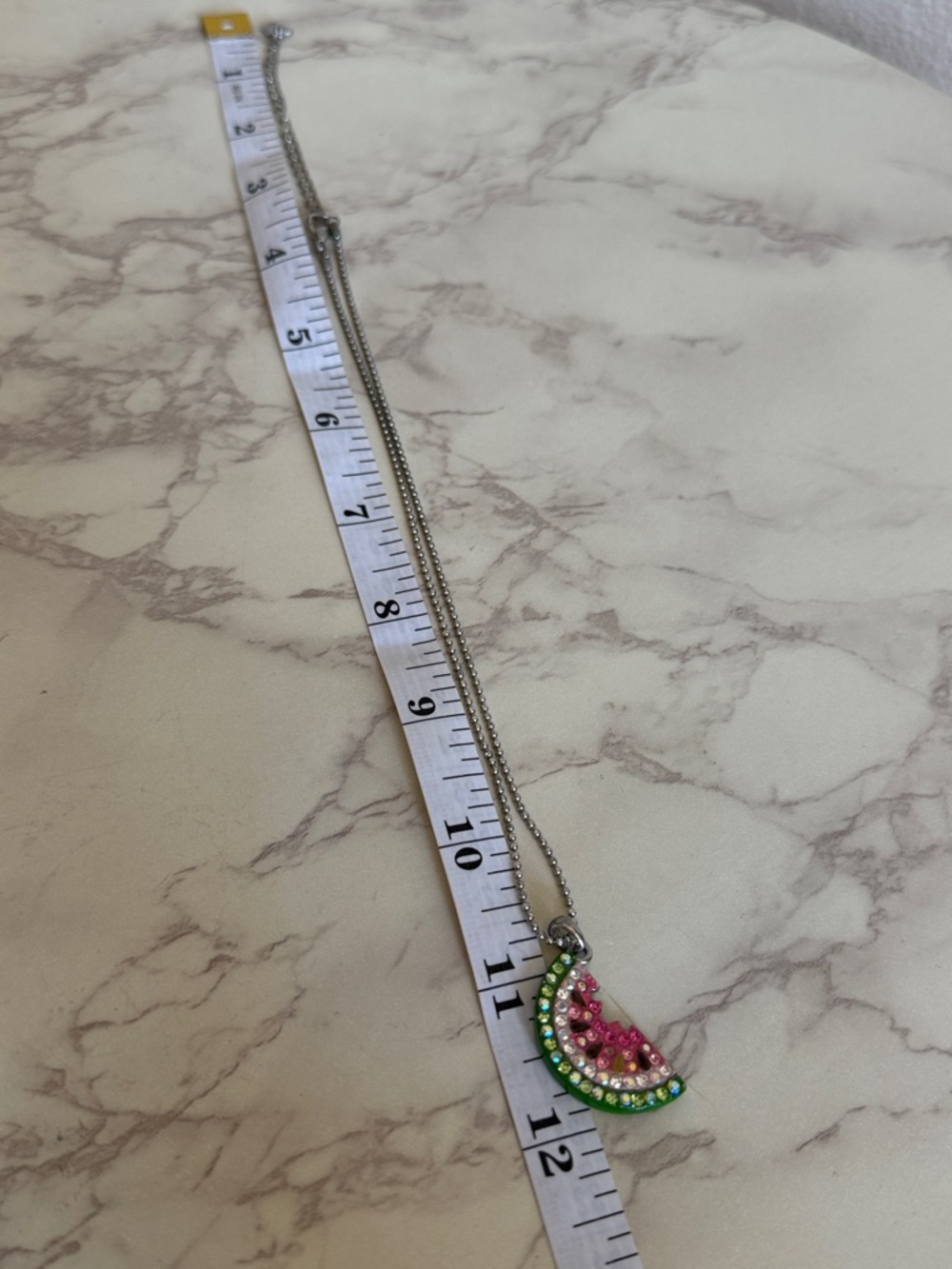 Watermelon Necklace by Cookie Lee - Picture 7 of 8